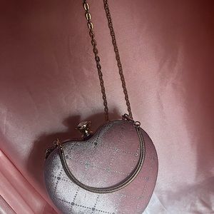 Heart shaped clutch purse